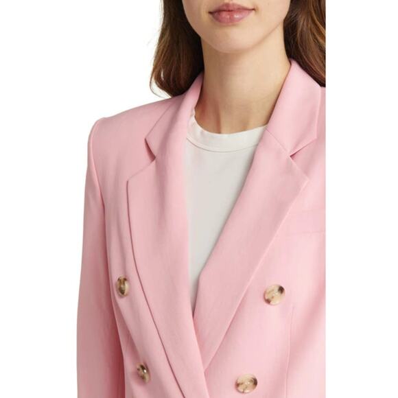 BOSS Jatera Double Breasted Blazer Jacket Pink Dahlia Classic Office US 6 NWT - Picture 8 of 16
